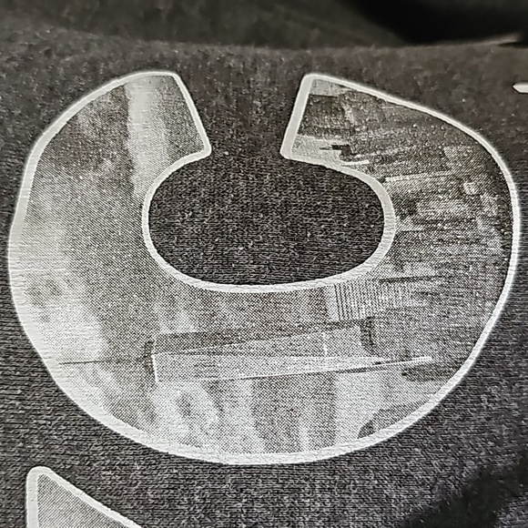 NYC‎ gray hoodie size medium.  Made in the USA by knight. Good used condition. - Picture 4 of 10